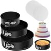 3pc set cake mould lock removable home baking pans
