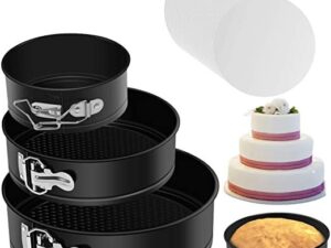 3pc set cake mould lock removable home baking pans