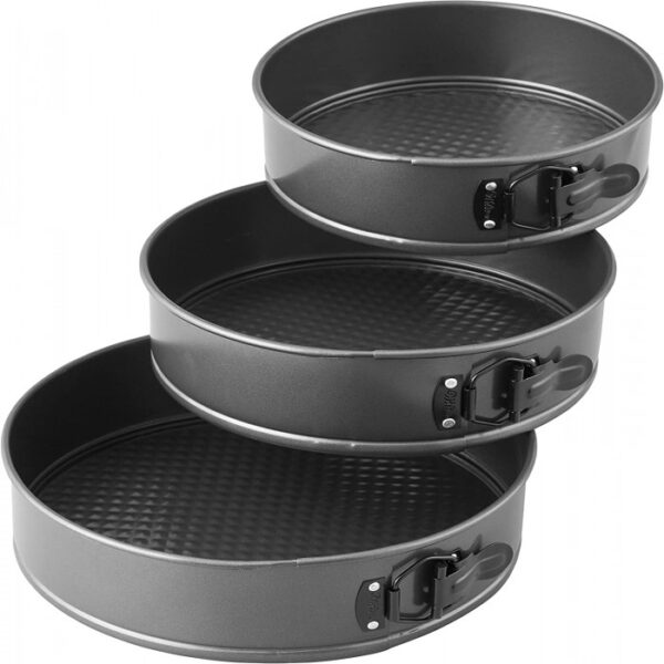 3pc set cake mould lock removable home baking pans