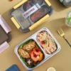 tedemei stainless 2 containers lunch box 750ml
