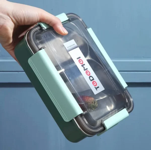 tedemei stainless 2 containers lunch box 750ml